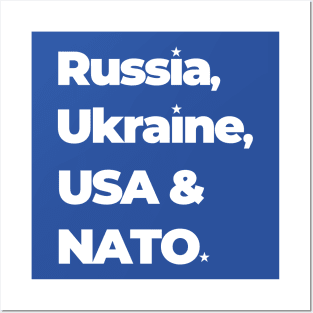 Russia Ukraine USA & NATO Posters and Art